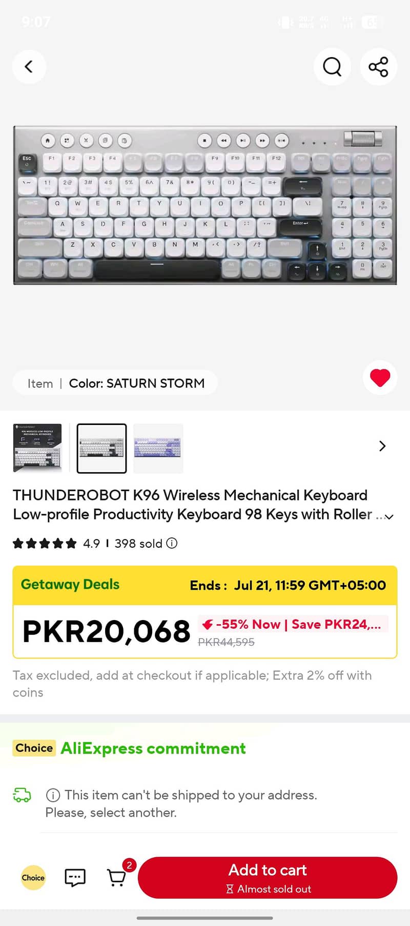 Mechanical Keyboard , red switches, low profile gaming keyboard 0