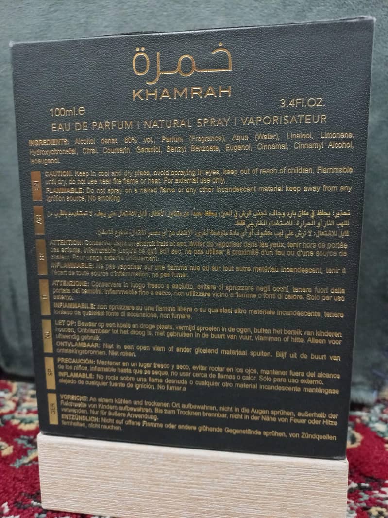 lattafa khamra 100ml orignal half used in good condition 1