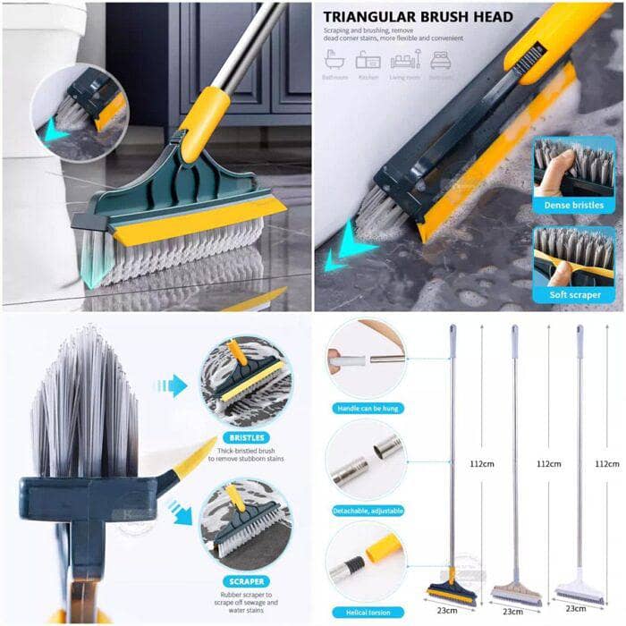 2 In 1 Multi-Functional Rotating Floor scrub brush 0
