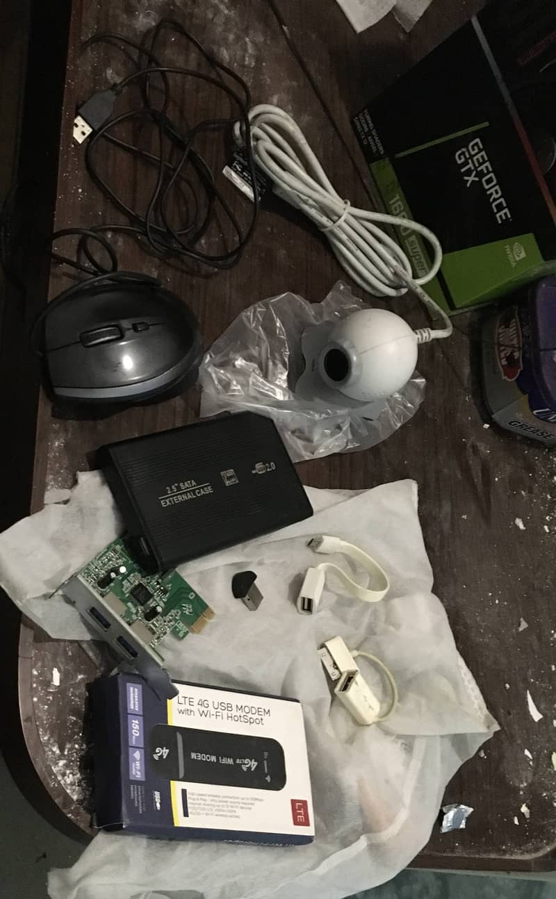 Mixed item converter wingle 4g,logitech mouse, camera,bluetooth usb 0