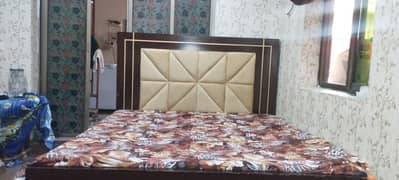 wooden bed