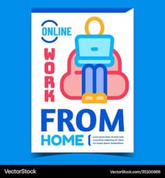 Online work at home