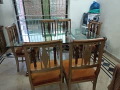 Dining table with 6 chairs brand new