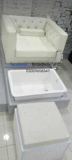 Manicure Pedicure Nail station Hair wash unit Shampoo unit Sofa