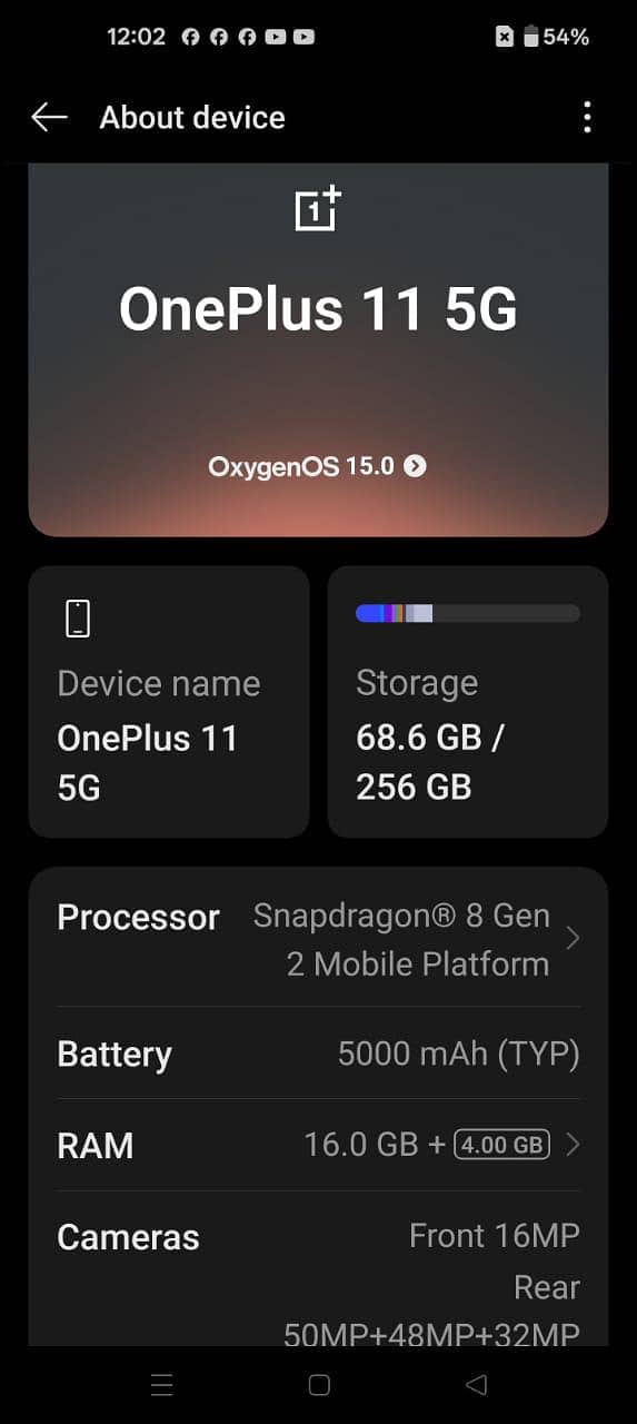 one plus 16/256 8