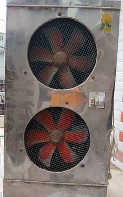 Double Fan Air Cooler With three Inches of sides of cooler