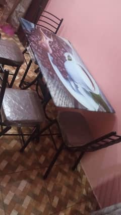 1 glass table