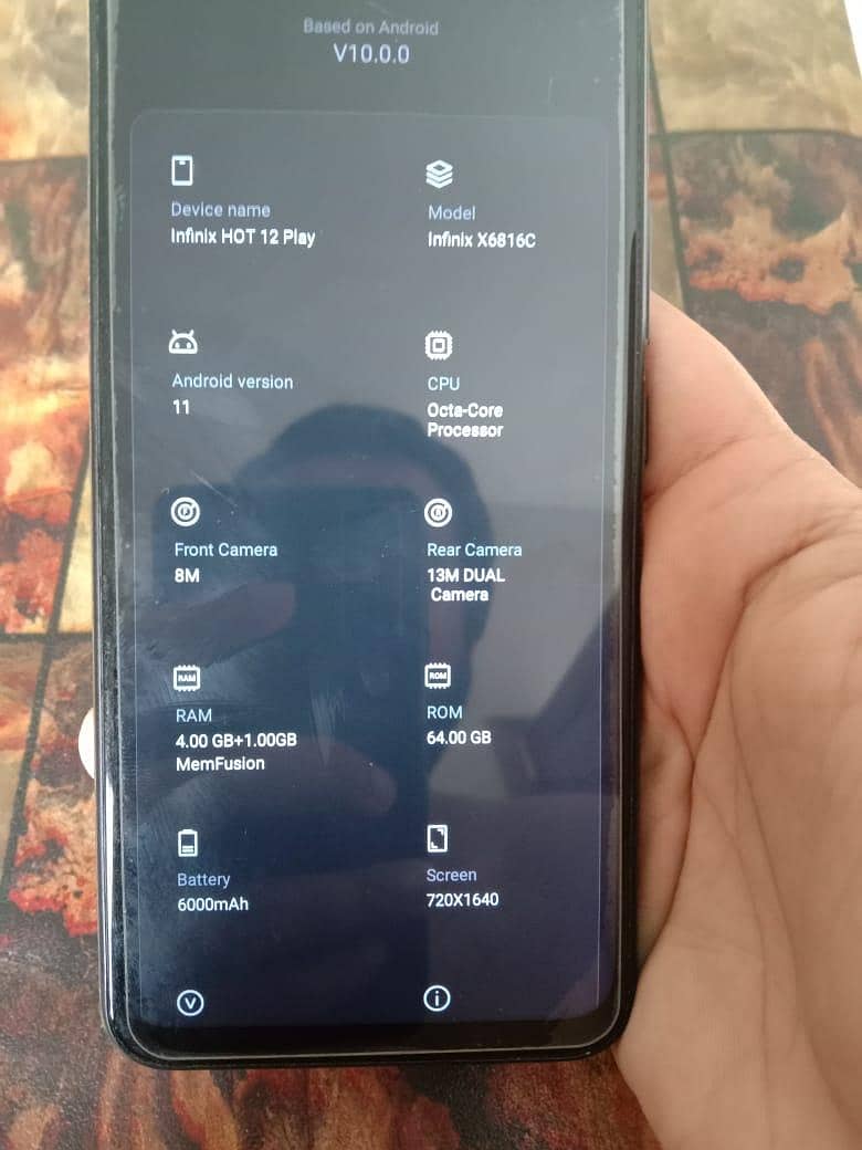 Infinix Hot 12 plaY C model fast Processor 5
