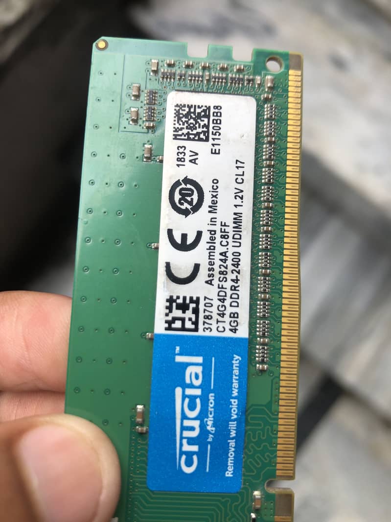 Ddr4 2400mhz 4gb cl-17 RAM desktop 1