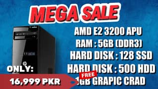 HP Desktop with Dual Storage + FREE Graphics Card!
