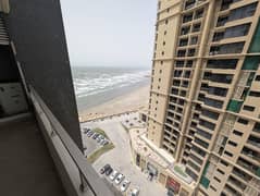 Unused 2-Bed Apartment With Study & Maid Room For Sale In Emaar Reef Tower 2 Partial Sea View