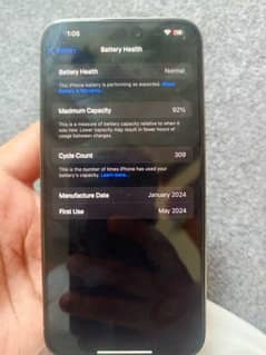 iphone 15pro max JV 92health good condition