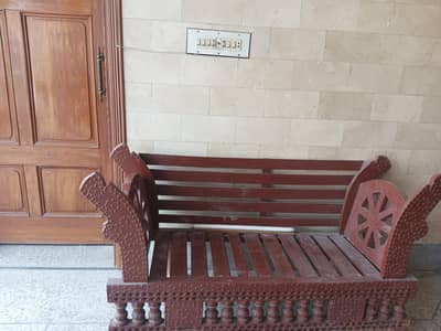 Pinewood antique wood sofa