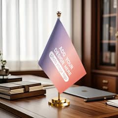 Customized Table Flag for Company CEO & Executive Desk Office Decorate