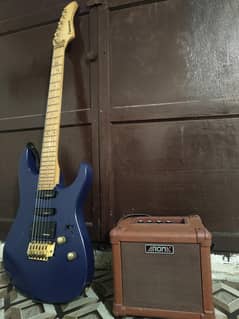 fernandes electric guitar and amp
