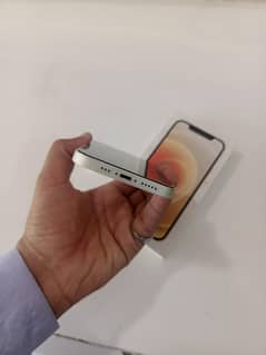 iphone 12 white  contact no 03101500039