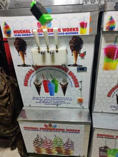 pump machine cone ice cream