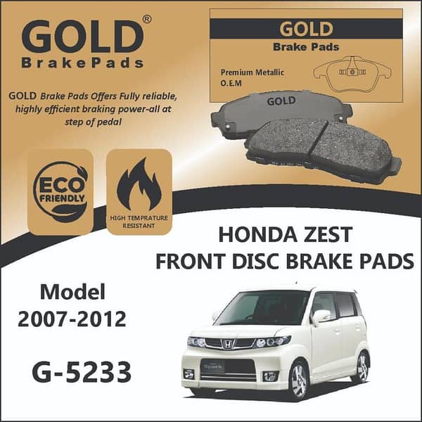 Honda Zest Front Premium Disc Brake Pads G-5233