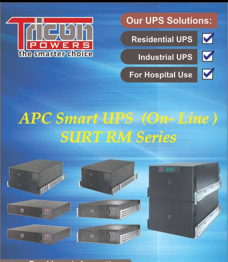 APC SMART UPS ALL MODELS AVAILABLE 1kva to 10kva 0