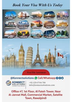 USA, UK, EUROPE, CANADA, TURKEY, MALAYSIA VISIT VISA AVAILABLE