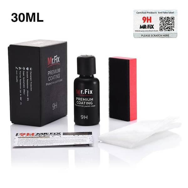 9H Mr Fix Car Premium Coating Super Hydrophobic Glass Coating Car Liquid Ceramic Coat Auto Paint Care Nano-Plated