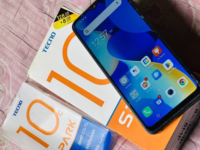 Tecno spark 10C  pta approved 1 month use mob 0