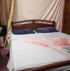 Bed with mattress