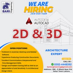 AutoCad Hiring | Architecture Hiring 2025 | Architecture Jobs 2025