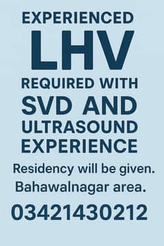 experienced LHV required