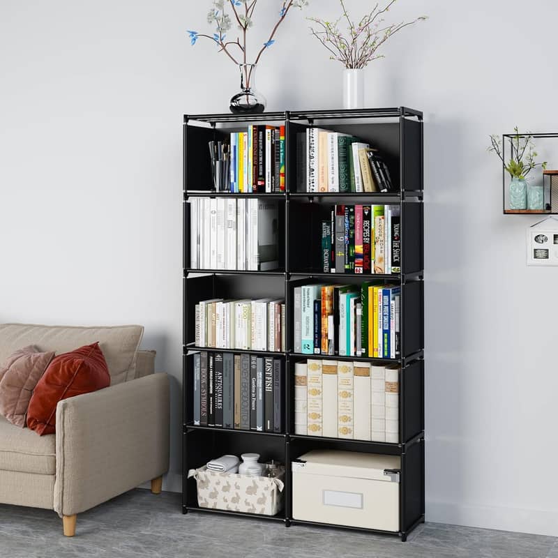Multi-Layer Portable Book Rack | Modern Storage Bookshelf Organizer 0