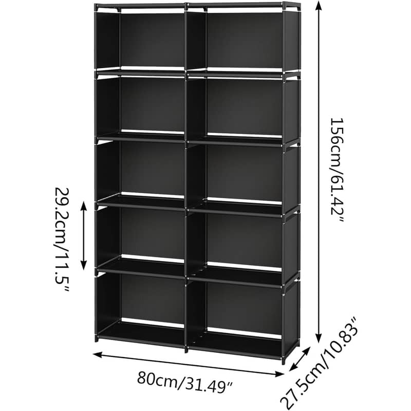 Multi-Layer Portable Book Rack | Modern Storage Bookshelf Organizer 3