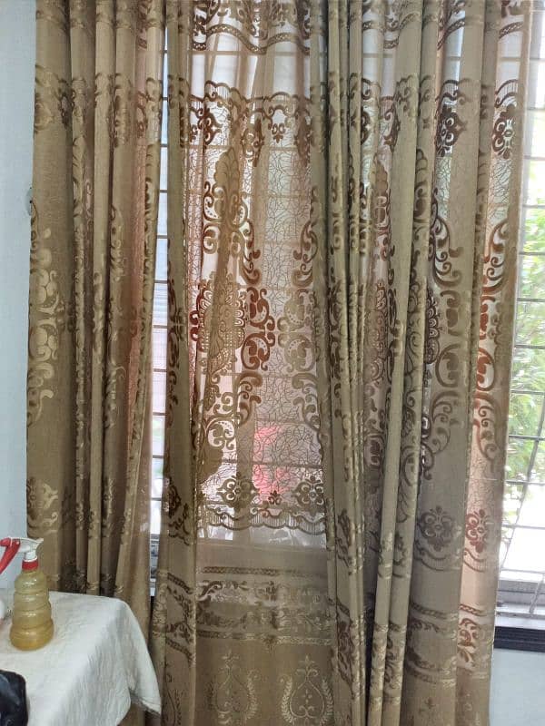 Triple, Double & Single Sofa with curtains 0