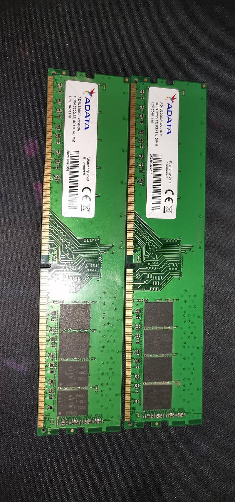 8x2 16 GB DDR4 3200MHZ Adata desktop 0