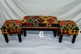 Ottoman Puffy Stools Sets