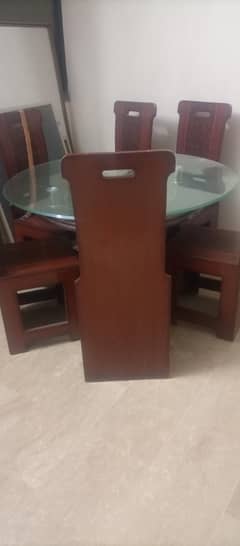 6 chairs wood dining table