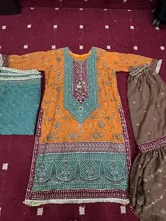 Excellent wedding wear dresses (mehndi, barat, sherwani)