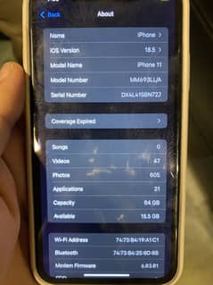 I Phone 11  JV 64 Gb battery health 86 Black color