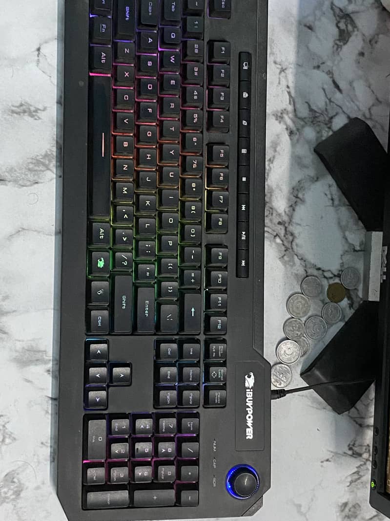 Full gaming setup for sale with table with Rgb 6