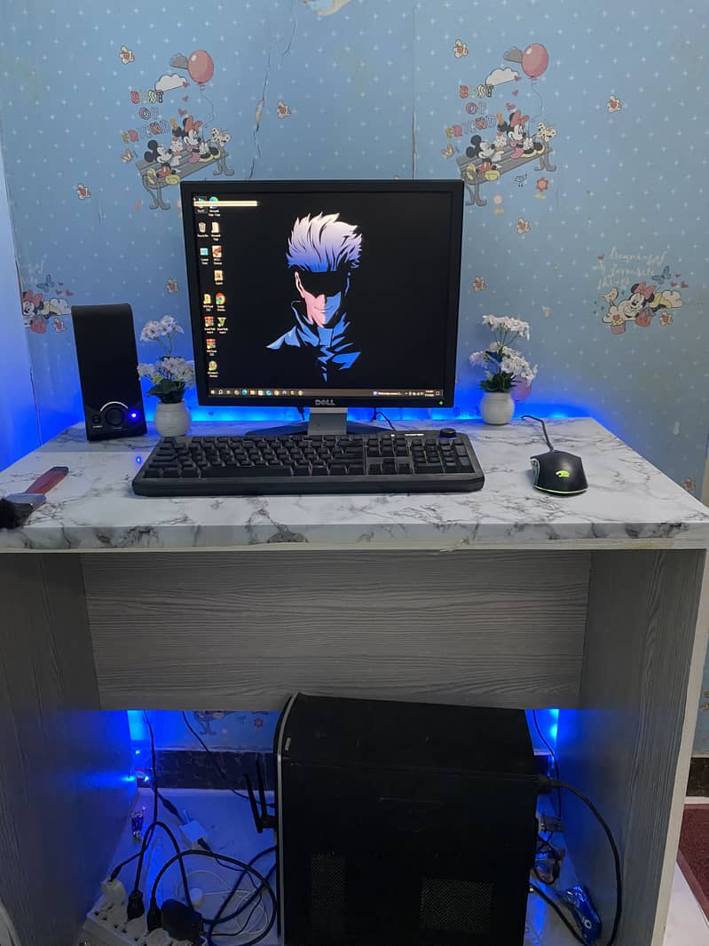 Full gaming setup for sale with table with Rgb 17