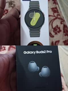 Samsung galaxy watch 7 and Samsung galaxy buds pro 2