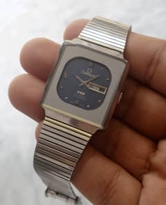 ORIGINAL OMAX CRYSTAL WATCH 17 JEWELS AUTOMATIC DAY&DATE