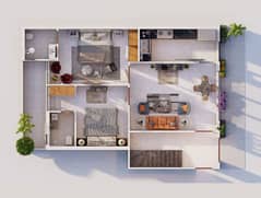 2 Bedroom Townhouse Is Available For Sale In Etihad Town Phase 1 On Easy Instalments