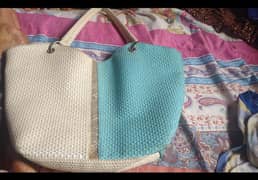 blue and white bag big in size