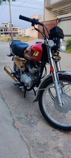 125 Gold Edition 24 model Sticker 2025 Islamabad number Golden number