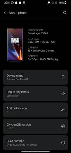 Oneplus 6T non PTA