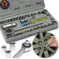 40 Pcs Stainless Steel Tool Kit Set - Practical & Durable