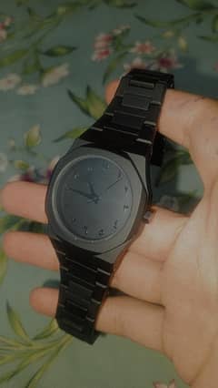 Black Arabic Aura Watch