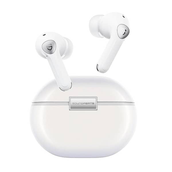 SoundPEATS Air4 Pro Wireless Earbuds with Noise Cancellation and Bluetooth 5.3, featuring 6 Mics and In-Ear Detection