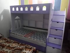 Stylish 3-Bed Bunk For Kids With Storage & Stairs Excellent Condition