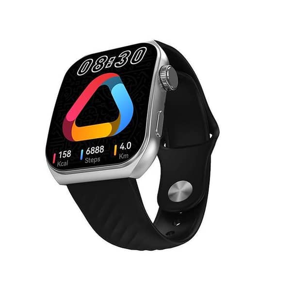QCY GS2 Smart Sports Watch: 1.96" AMOLED Display, 100+ Watch Faces, Bluetooth Calling, 100+ Sports Modes